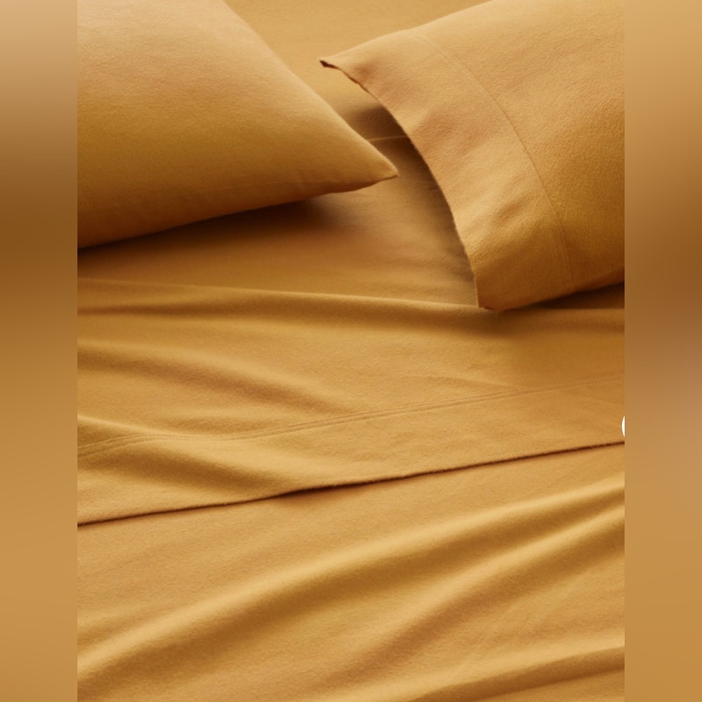 Natēmia harvest gold Mustard Fitted Twin Sheet 100% cotton t shirt fabric